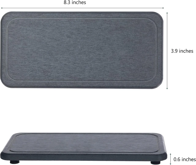 Alt view image 6 of 7 - Diatomaceous Earth Absorbent Bathroom Sink Trays