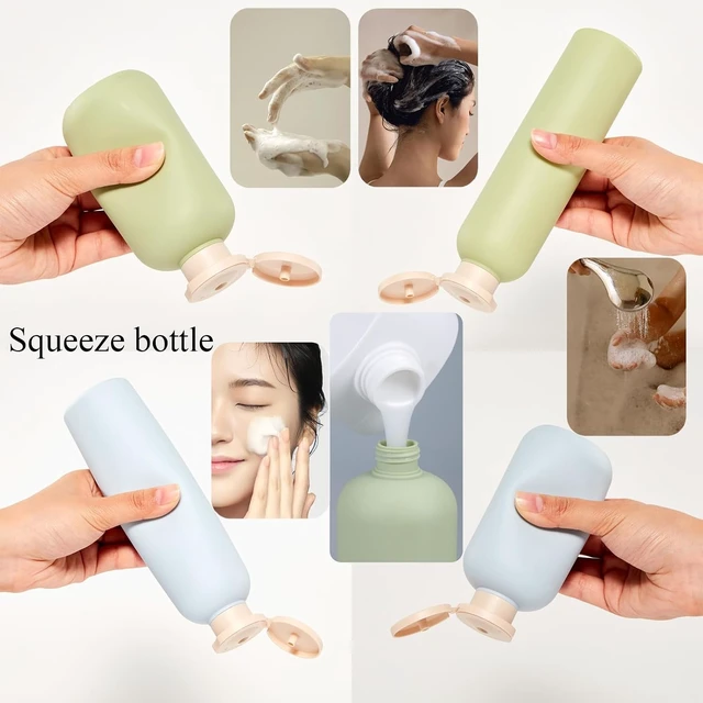 Alt view image 2 of 6 - Plastic Squeeze Bottles for Shampoo and Conditioner