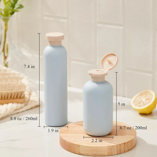 Alt view image 4 of 6 - Plastic Squeeze Bottles for Shampoo and Conditioner