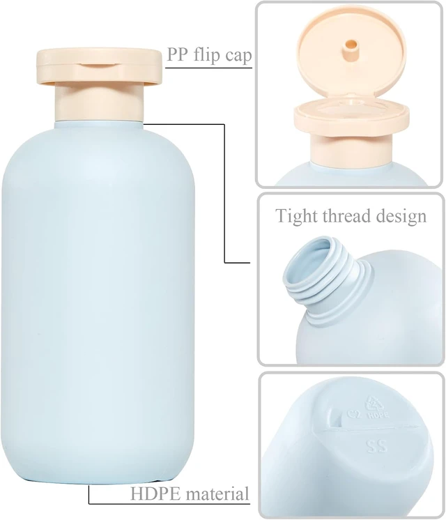 Alt view image 3 of 6 - Plastic Squeeze Bottles for Shampoo and Conditioner