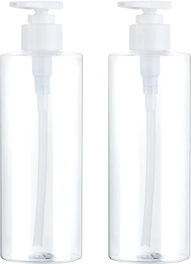 Main image of Clear Refillable Plastic Pump Bottles for Soap Dispenser