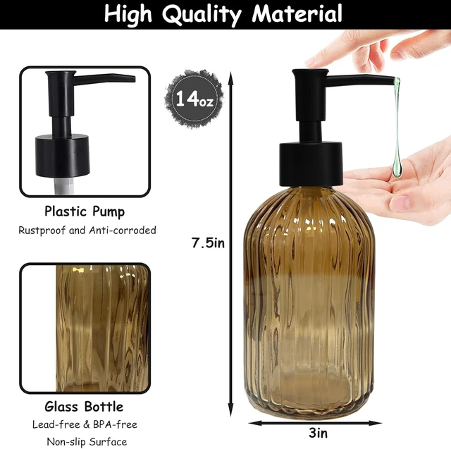Alt view image 2 of 6 - Glass Soap Dispenser with Pump