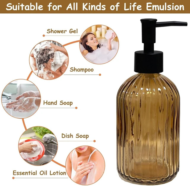 Alt view image 3 of 6 - Glass Soap Dispenser with Pump