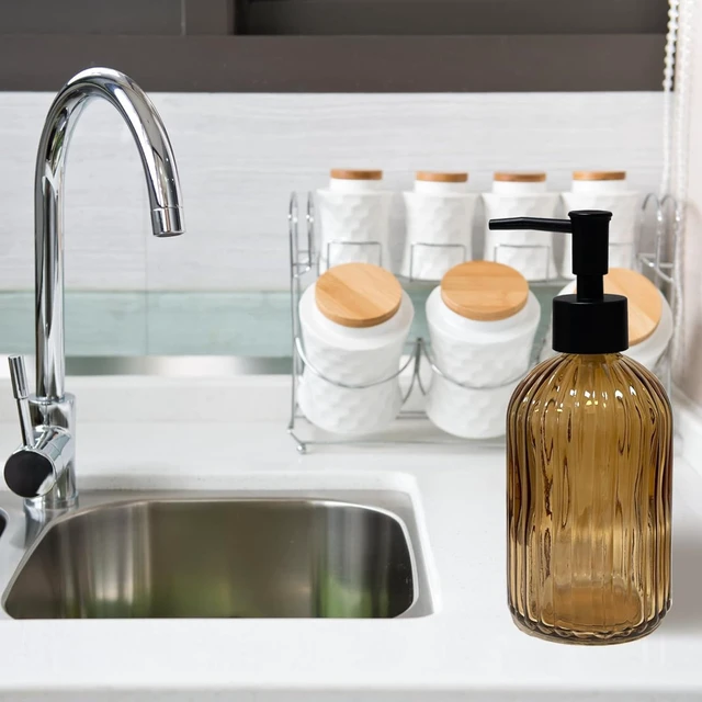Alt view image 6 of 6 - Glass Soap Dispenser with Pump