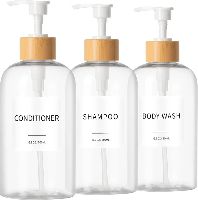 Main image of Clear Bathroom Shower Soap Dispenser for Shampoo and Conditioner