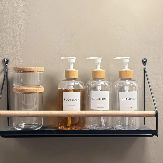 Alt view image 5 of 7 - Clear Bathroom Shower Soap Dispenser for Shampoo and Conditioner