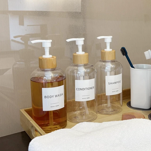 Alt view image 6 of 7 - Clear Bathroom Shower Soap Dispenser for Shampoo and Conditioner