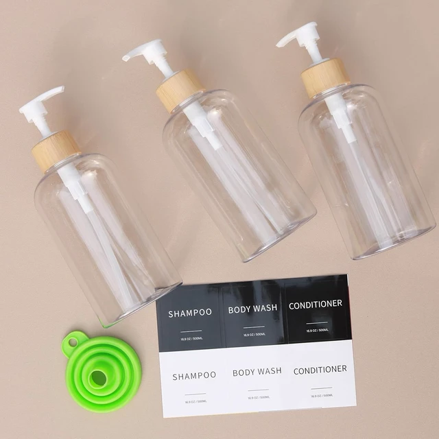 Alt view image 7 of 7 - Clear Bathroom Shower Soap Dispenser for Shampoo and Conditioner