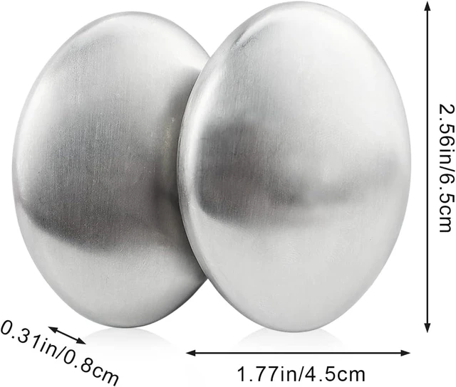 Alt view image 2 of 6 - Removes Fish Onion Garlic Smells from Hands Skin Kitchen Use, Stainless Steel Odor Eliminating Soap Bar