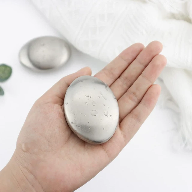 Alt view image 5 of 6 - Removes Fish Onion Garlic Smells from Hands Skin Kitchen Use, Stainless Steel Odor Eliminating Soap Bar