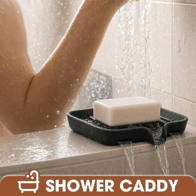 Alt view image 3 of 7 - Sink Organizer, Kitchen Counter Sponge Holder, Double Silicone Soap Tray with Drainage Holes - Bathroom Shower Caddy