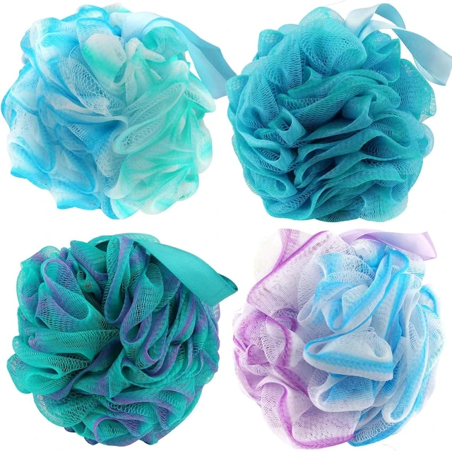 Main image of Large Bath Loofah Sponges Set of 4 Shower Sponge
