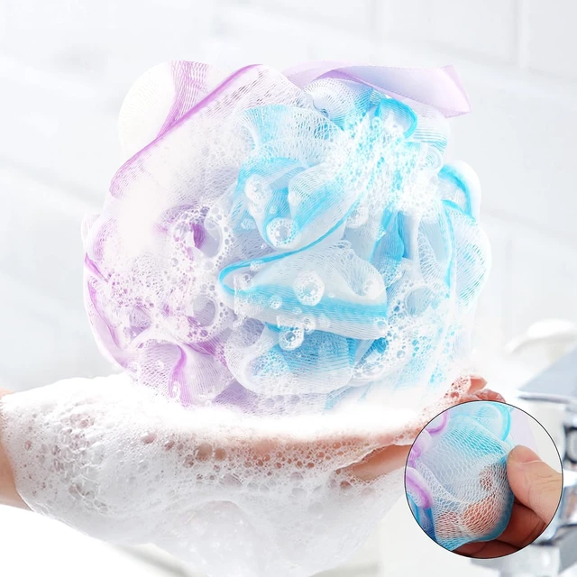 Alt view image 5 of 7 - Large Bath Loofah Sponges Set of 4 Shower Sponge