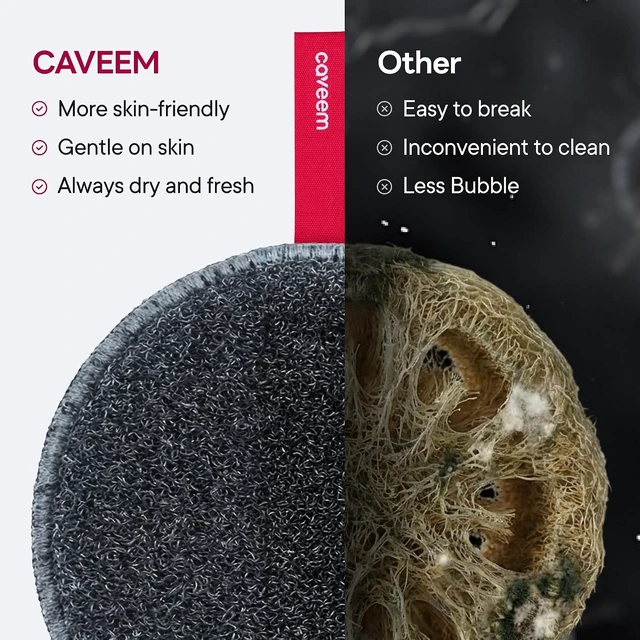 Alt view image 5 of 7 - Caveem Bath Body Exfoliating Scrubber