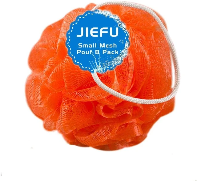 Alt view image 4 of 4 - Soft Bath Sponges for Body Scrubbing and Travel, Colorful Exfoliating Mesh Shower Poufs