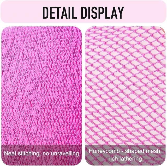 Alt view image 3 of 6 - Magic Exfoliating Bath Scrubber for Women, African Net Sponge