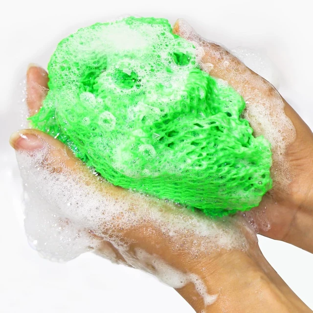 Alt view image 4 of 6 - Magic Exfoliating Bath Scrubber for Women, African Net Sponge