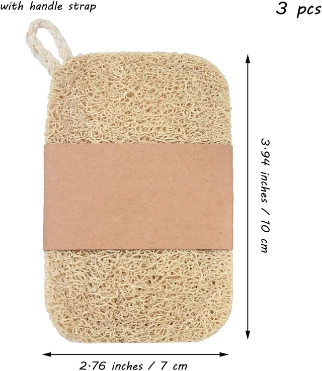 Alt view image 2 of 7 - Natural Loofah Sponge Set Kitchen Dish Scrubber for Cleaning