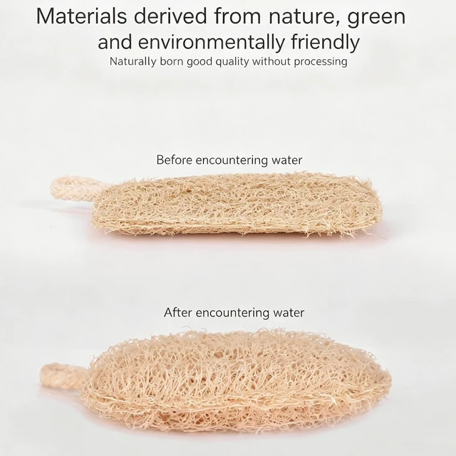 Alt view image 3 of 7 - Natural Loofah Sponge Set Kitchen Dish Scrubber for Cleaning