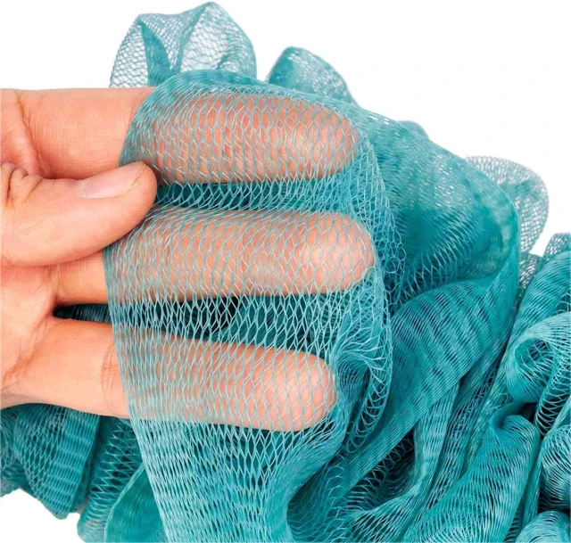 Alt view image 4 of 7 - Extended Handle Back Scrubber Bath Body Brush with Loofah on a Stick