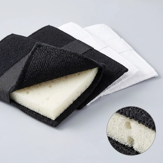 Alt view image 7 of 7 - Exfoliating Shower Towel Set Body Scrubber Exfoliator