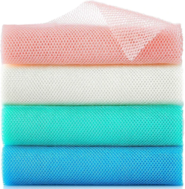 Main image of Skin Smoothing Washcloth, Nylon Body Scrubber Cloth for Shower and Bath, African Exfoliating Net Sponge