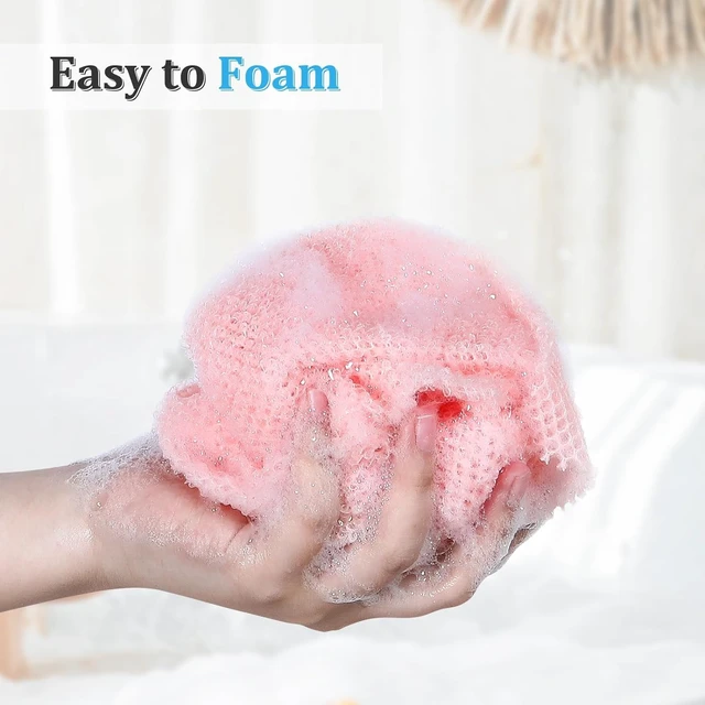 Alt view image 5 of 7 - Skin Smoothing Washcloth, Nylon Body Scrubber Cloth for Shower and Bath, African Exfoliating Net Sponge