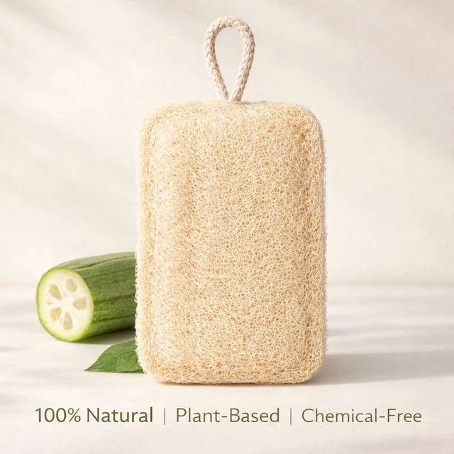 Alt view image 2 of 7 - Genuine Natural Luffa Body Scrubber for Unisex Use
