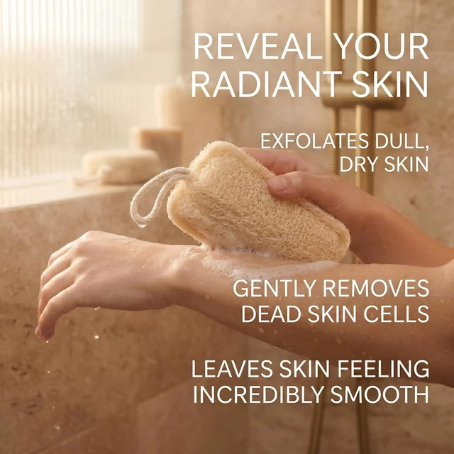 Alt view image 4 of 7 - Genuine Natural Luffa Body Scrubber for Unisex Use