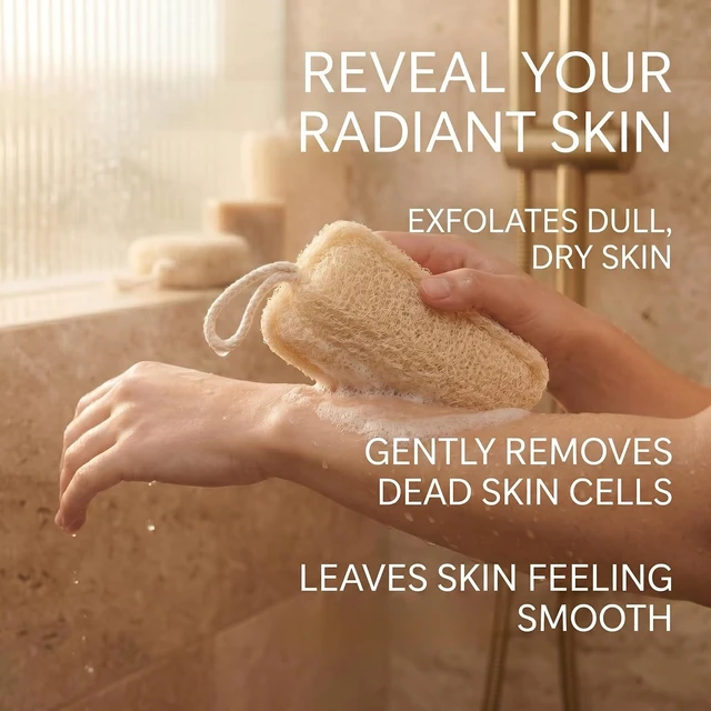 Alt view image 5 of 7 - Genuine Natural Luffa Body Scrubber for Unisex Use