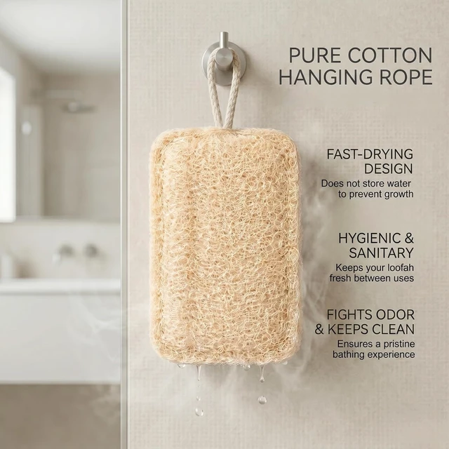 Alt view image 6 of 7 - Genuine Natural Luffa Body Scrubber for Unisex Use