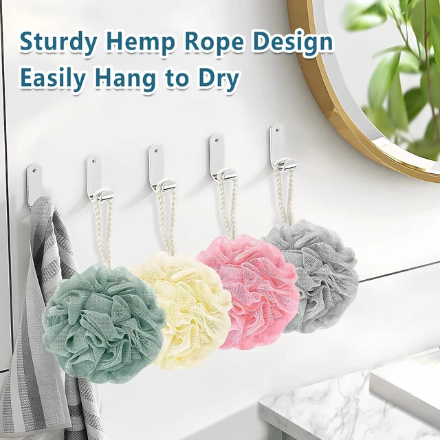 Alt view image 3 of 7 - Natural Luffa Shower Sponge Bath Pouf