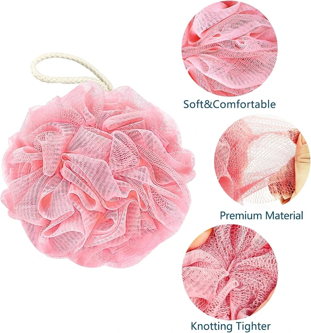 Alt view image 4 of 7 - Natural Luffa Shower Sponge Bath Pouf