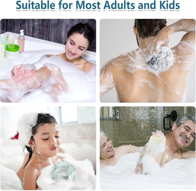 Alt view image 7 of 7 - Natural Luffa Shower Sponge Bath Pouf