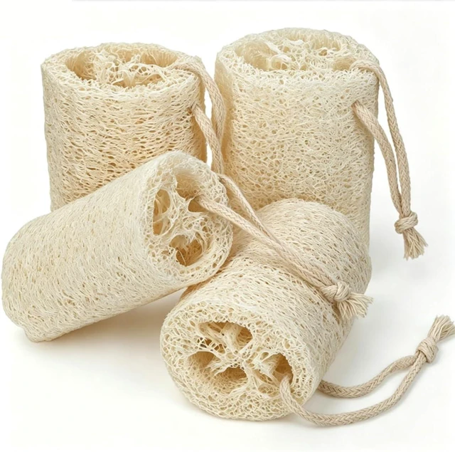 Main image of Organic Natural Luffa Body Scrubber Bath Exfoliating Sponge