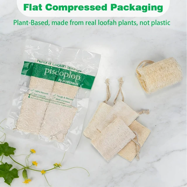 Alt view image 5 of 7 - Organic Natural Luffa Body Scrubber Bath Exfoliating Sponge