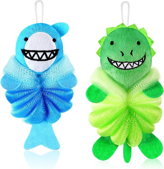 Main image of Children's Shower Sponges - Shark & Monster Designs