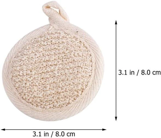 Alt view image 3 of 7 - Double Pack Exfoliating Body Scrubber Towels with Loofah Texture for Shower Back Neck Shoulders Deep Cleaning Rich Lather Bath Accessories