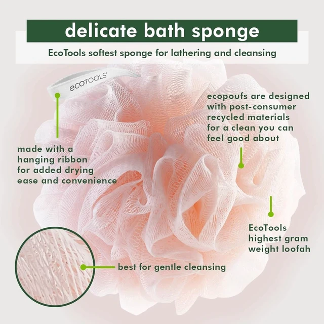 Alt view image 2 of 7 - Shower Poufs, EcoPouf Bath Sponge Set