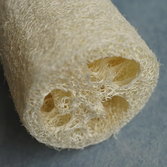 Alt view image 2 of 7 - Long Handle Back Scrubber with Loofah Sponge for Shower Bath Exfoliating Body Brush Eco-Friendly