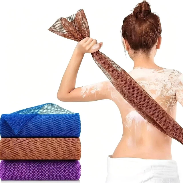 Main image of African Bath Sponge Net Exfoliating Shower Scrubber Loofah Washcloth Gentle Skin Smoother Body Cleanser