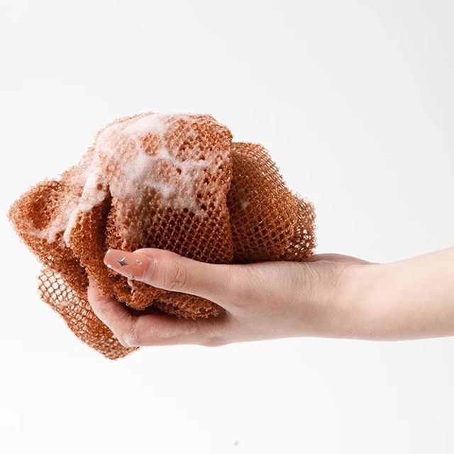 Alt view image 3 of 7 - African Bath Sponge Net Exfoliating Shower Scrubber Loofah Washcloth Gentle Skin Smoother Body Cleanser