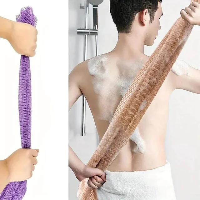 Alt view image 7 of 7 - African Bath Sponge Net Exfoliating Shower Scrubber Loofah Washcloth Gentle Skin Smoother Body Cleanser