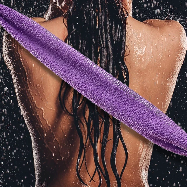Alt view image 5 of 7 - African Bath Sponge Net Exfoliating Shower Scrubber Loofah Washcloth Gentle Skin Smoother Body Cleanser