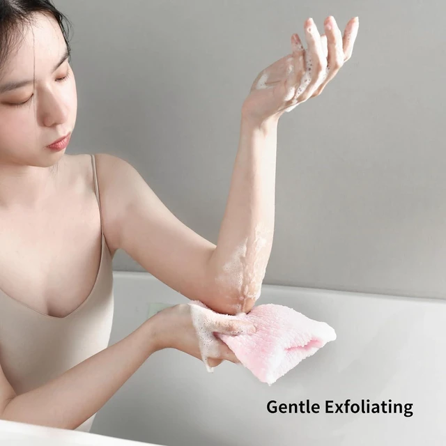 Alt view image 2 of 7 - Exfoliating Bath Loofah Towel for Body Scrubbing and Shower