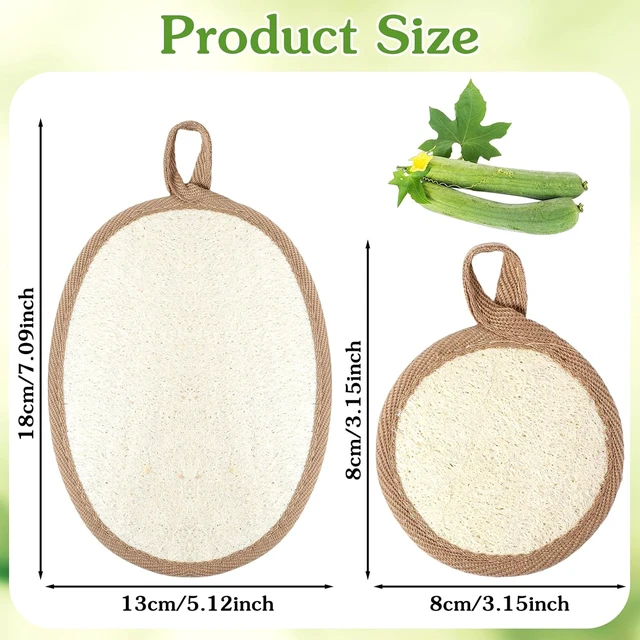 Alt view image 5 of 7 - Face Scrub Sponge & Facial Cleansing Pads for Skin Deep Clean, Natural Loofah Exfoliating Body Scrubber