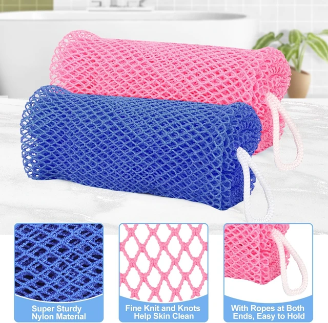 Alt view image 3 of 7 - Genuine African Net Sponge Afro Exfoliating Bath Loofah Scrubber for Shower Body Back Cleaning