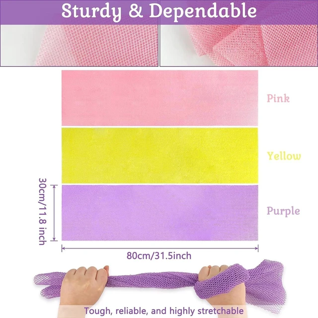Alt view image 3 of 5 - Gentle on Most Skin Types, Set of 3 African Exfoliating Washcloths - Deep Cleansing Body Scrubber Towels for Daily Shower & Skin Care