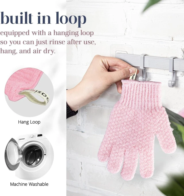 Alt view image 6 of 7 - Deep Exfoliating Bath Gloves