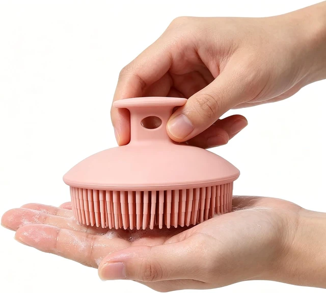 Alt view image 5 of 7 - Rich Lather, Easy Cleaning, Soft Loofah for Sensitive Skin, Dual-Use Silicone Exfoliating Body Scrubber & Scalp Massager